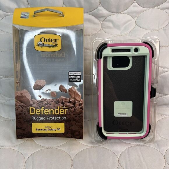 OtterBox NEW Defender Series Samsung Galaxy S6 Pink Cell Phone Case Protective - Picture 4 of 6